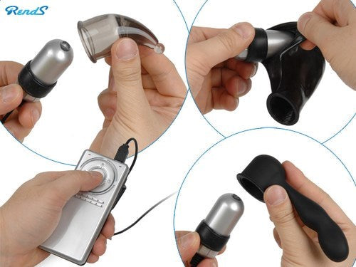 R1 Triple Bach Caps Bullet Attachment - - Vibrator Accessories