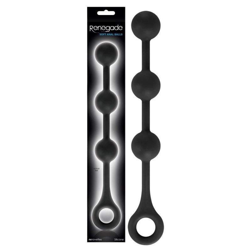Renegade Soft Anal Balls Black - - Anal Beads and Balls