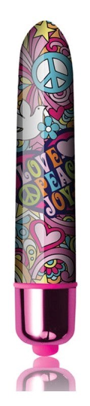 Rocks Off Summer of Love Groovy Baby 90mm Vibrating Bullet - - Bullet Vibrators