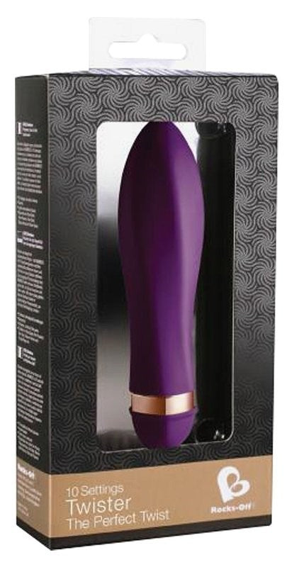 Rocks Off Twister Purple - Compact Pleasure Companion for Unforgettable Trips