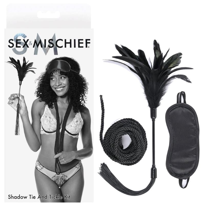 S&M Shadow Tie and Tickle Kit - - Bondage Kits