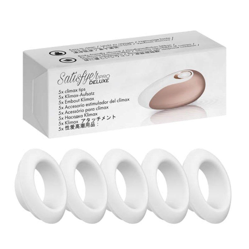 Satisfyer Pro Deluxe Climax Heads 5 Pack - - Vibrator Accessories