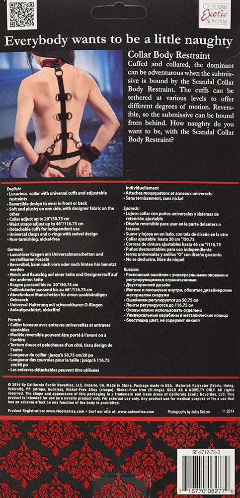 Scandal Collar Body Restraint - - Collars And Cuffs