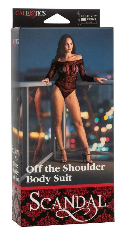 Scandal Off the Shoulder Body Suit - - Hosiery