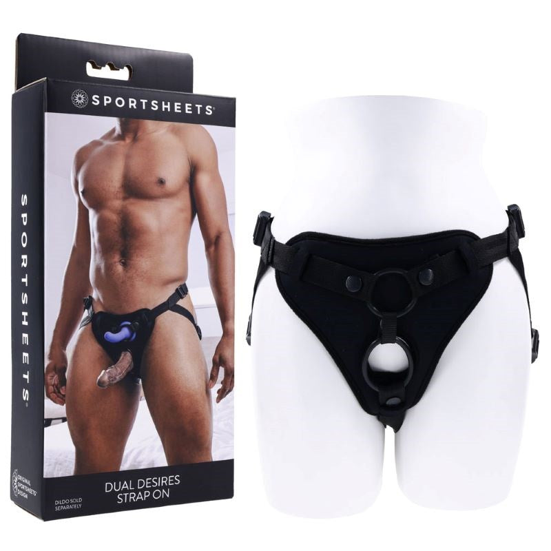 SPORTSHEETS Dual Desires Strap On - - Strap On Sextoys