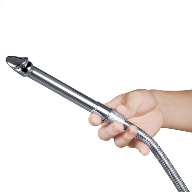 Steel Douche With Head - - Steel Sex Toys