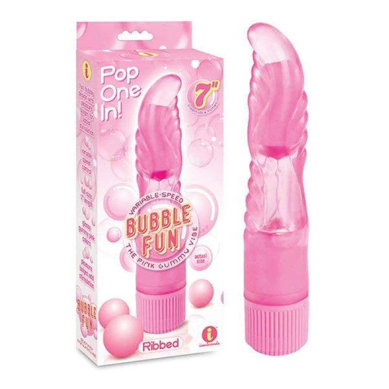 The 9's Bubble Fun - Ribbed - - G-Spot Vibrators
