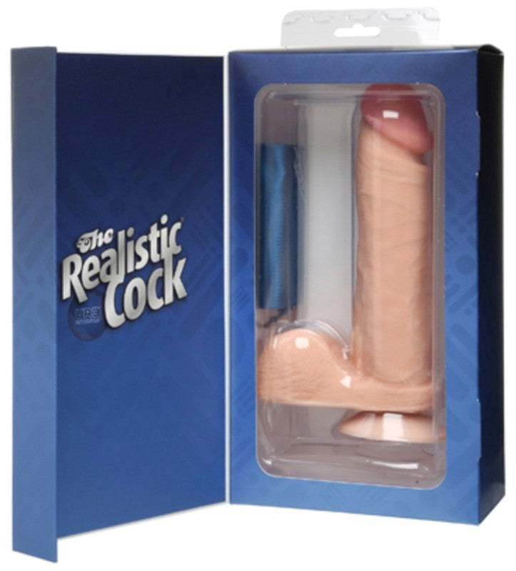 The Realistic Cock UR3 8 Inch - Flesh - - Realistic Dildos