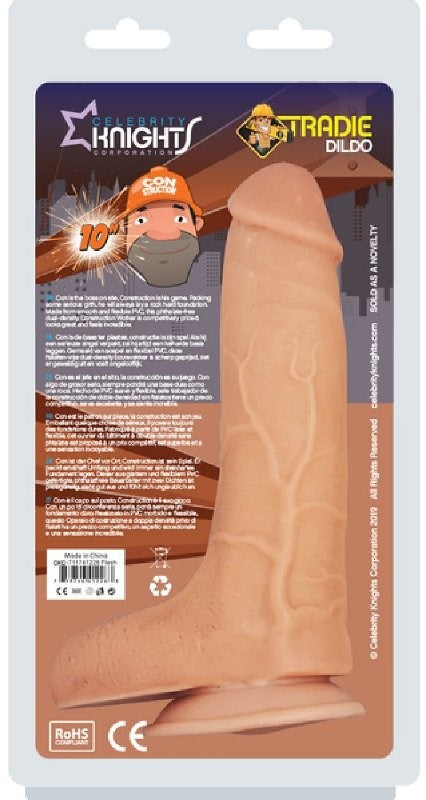 Tradie Dildo Con Struction 10 Inch - - Realistic Dildos