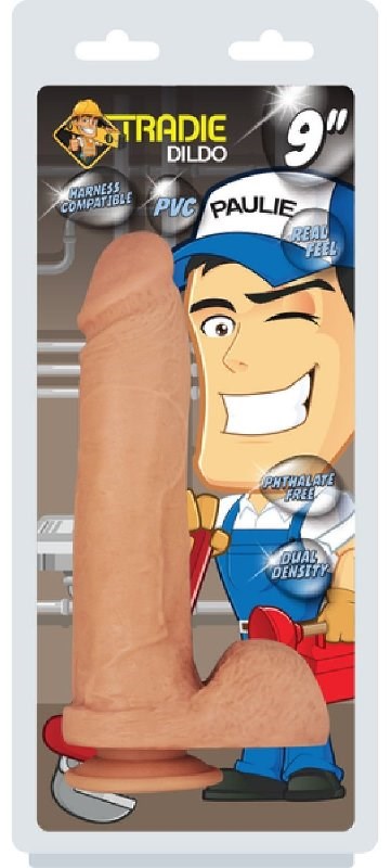 Tradie Dildo Paulie 9 Inch - - Realistic Dildos