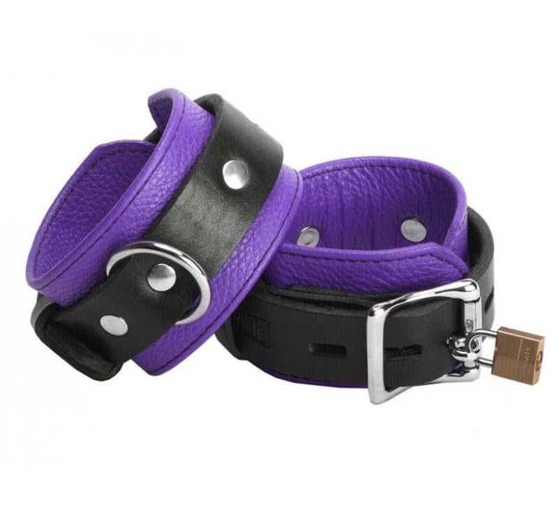 Underground Asylum Lockable Wrist Cuffs - - Collars And Cuffs