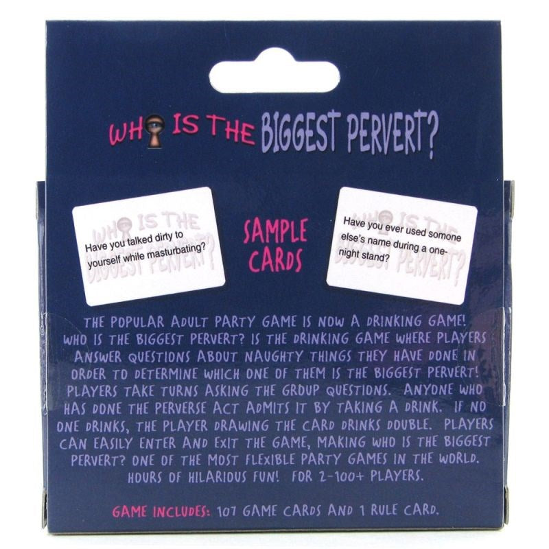 Who's the Biggest Pervert? Card Game - - Sex Games, Coupons and Tricks