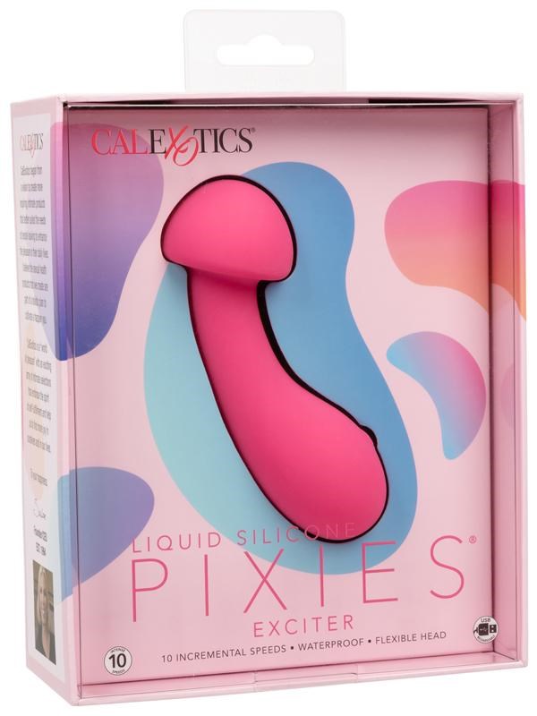 Liquid Silicone Pixies Exciter 10 Functions Clitoral Vibrator - - Clit Ticklers and Pulsators
