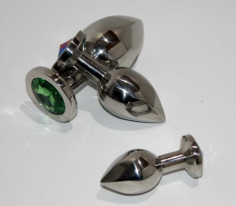 Helix Jewelled Medium Anal Plug Rose Quartz - - Steel Sex Toys