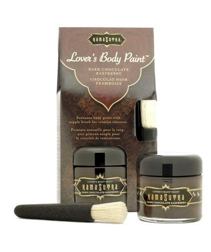 Kama Sutra Lovers Body Paint Dark Chocolate Raspberry - - Massage Oils and Lubricants