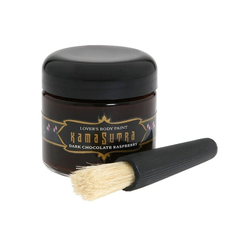 Kama Sutra Lovers Body Paint Dark Chocolate Raspberry - - Massage Oils and Lubricants