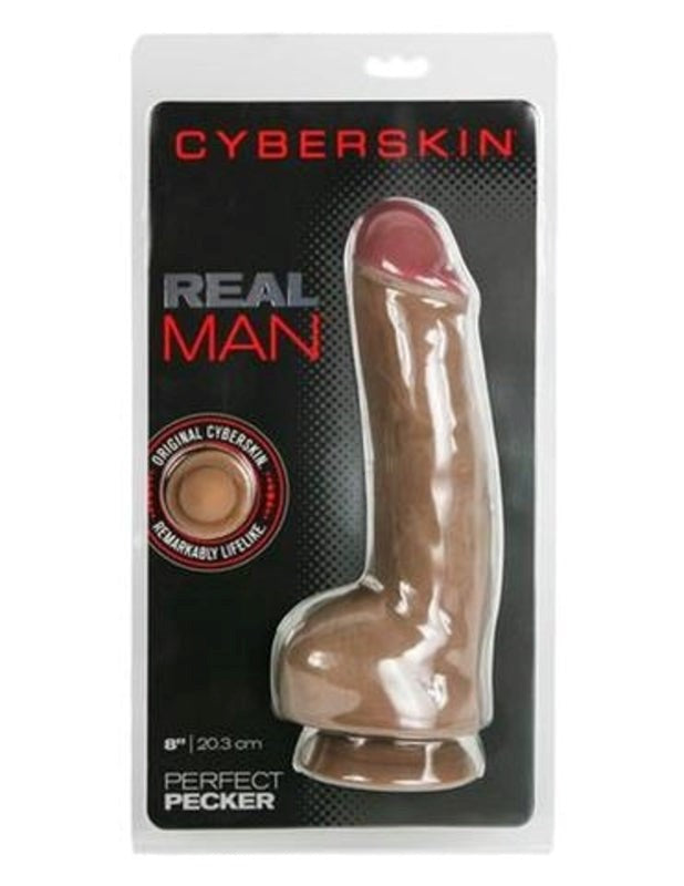Wildfire Real Man Cyberskin Perfect Pecker Dark - - Realistic Dildos