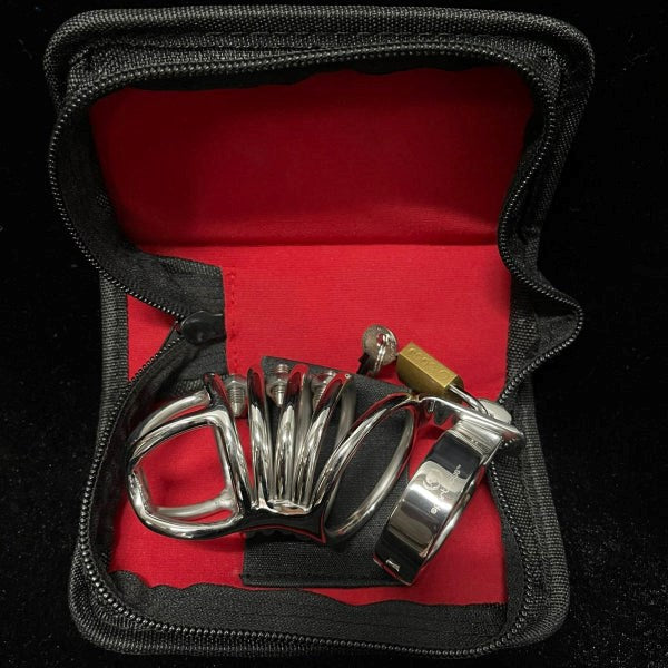 Stainless Steel Chastity Cage by Spartacus Enterprises - Male Chastity