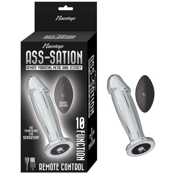 Nasstoys Ecstasy Remote Control Vibrating Metal Anal Plug - Anal Vibrators