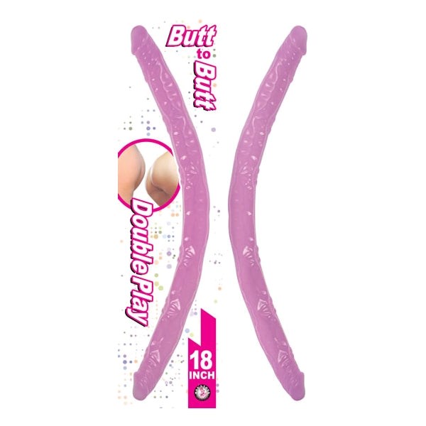 Butt-to-Butt Bliss - 18" Flexible Dual Dildo for Shared Delight - Double Ender
