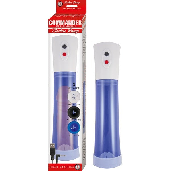 Powerful Pleasure Boost - COMMANDER Rechargeable Cock Pump - Pumps, Extenders and Sleeves