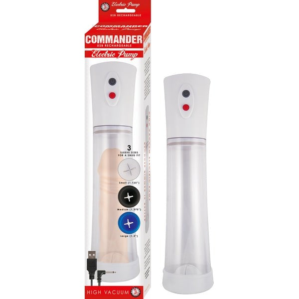 Powerful Pleasure Boost - COMMANDER Rechargeable Cock Pump - Pumps, Extenders and Sleeves