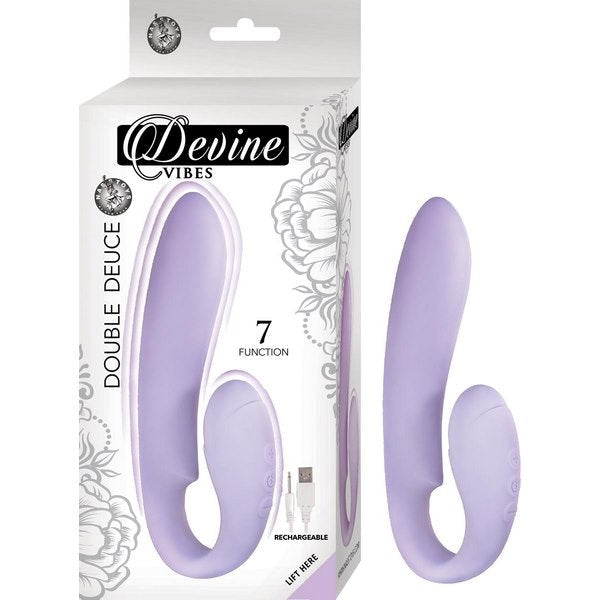 Dual Delight - DEVINE VIBES Rechargeable Silicone Massager - G-Spot Vibrators