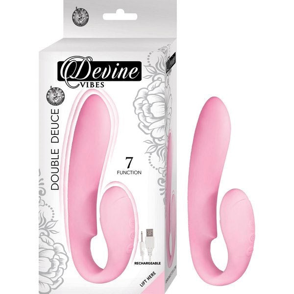 Dual Delight - DEVINE VIBES Rechargeable Silicone Massager - G-Spot Vibrators