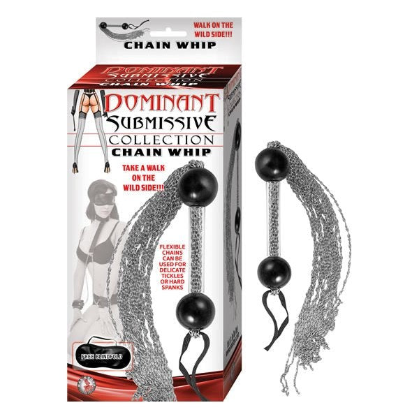 Durable iron chains and acrylic handle for long-lasting, intense play. - Whips And Crops