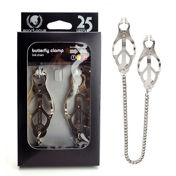 Luxurious Butterfly Nipple Clamps for Sensual Pleasure - Nipple and Clit Clamps