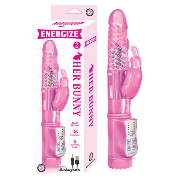 Nasstoys ENERGIZE Her Bunny 2 - Dual Motor Rabbit Vibrator - Rabbit Vibrators