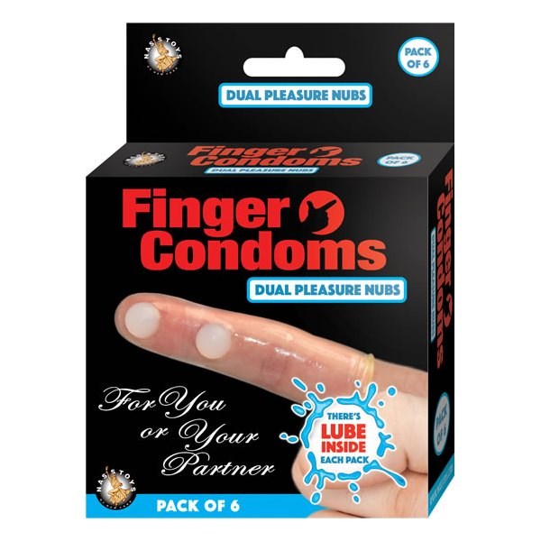 Finger Condoms with Pleasure Nubs by Nasstoys - Condoms