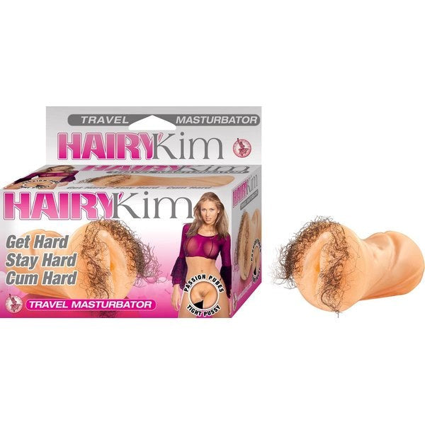Lifelike Hairy Kim Compact Masturbator for Discreet Pleasure - Masturbators and Strokers