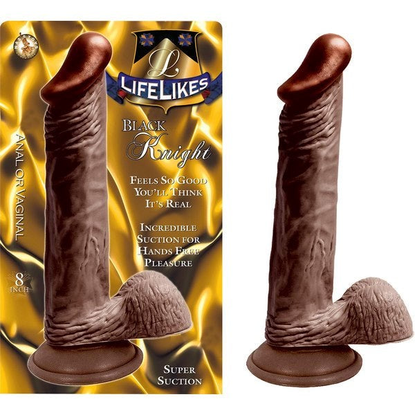 LIFELIKES Black Knight Realistic 7-Inch Dildo for Hands-Free Satisfaction - Realistic Dildos