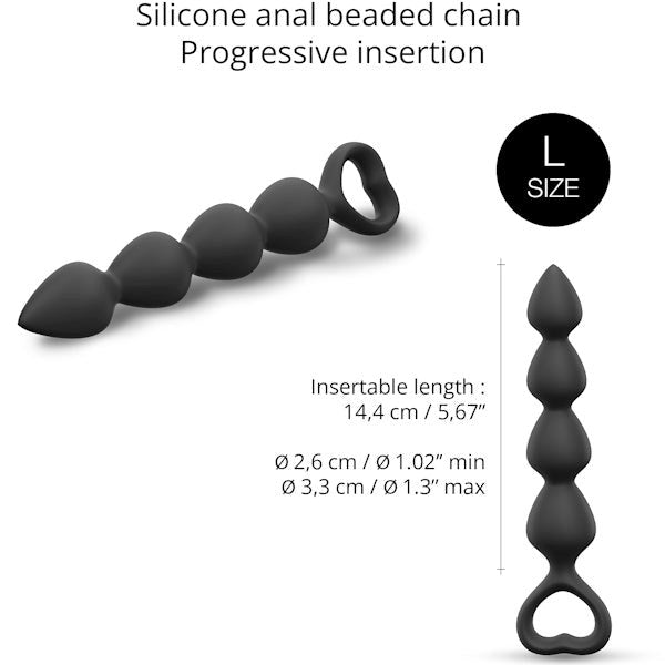 LOVE TO LOVE Bing Bang - Graduated Silicone Anal Pleasure Beads - Anal Beads and Balls