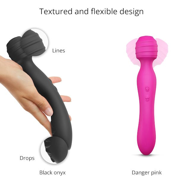 LOVE TO LOVE Twist Double Ender - Dual Vibrating Wand for Endless Delight - Body Wands