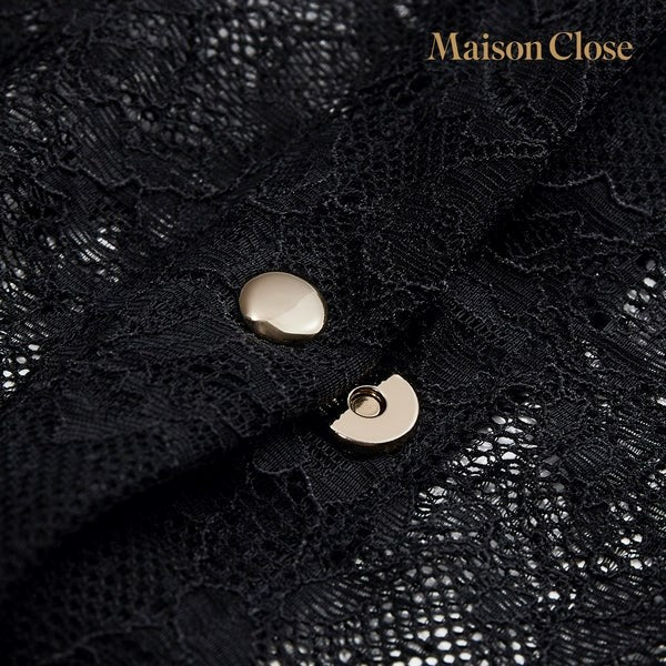 MAISON CLOSE Risque Lace Panty With Harness Gift Box - G-Strings, Panties and Shorts