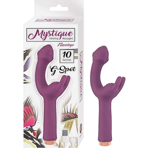Dual-Powered Bliss - MYSTIQUE G-Spot Vibrator with Clitoral Stimulation - G-Spot Vibrators