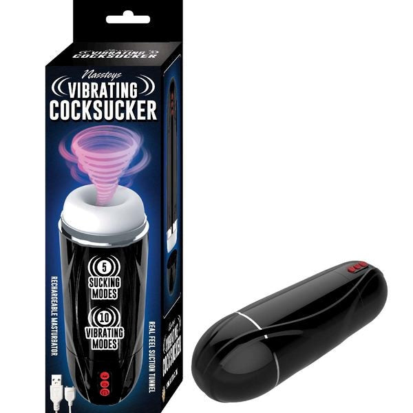 NASSTOYS Vibrating 5-Function Textured Male Masturbator - Masturbators and Strokers