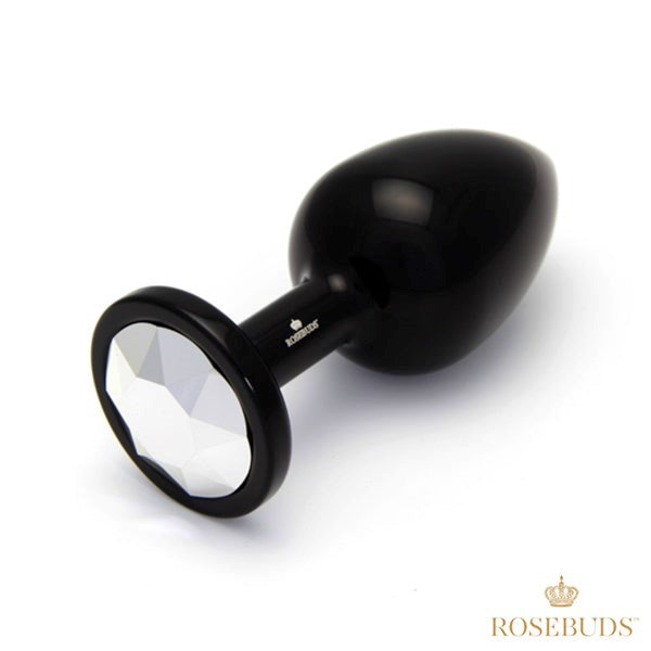 Rosebuds Premium Crystal-Topped Aluminium Butt Plug - Butt Plugs