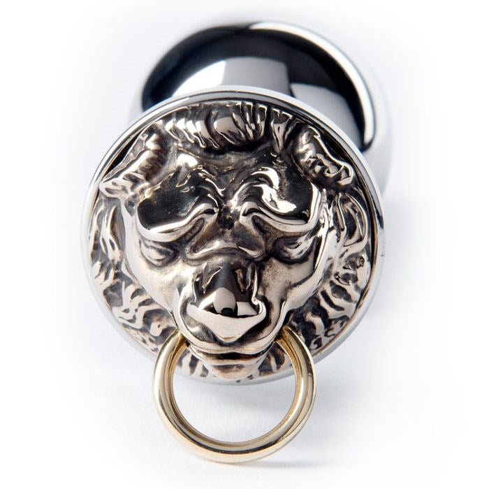 Rosebuds Luxe Steel Butt Plug - Majestic Golden Lion Design - Butt Plugs