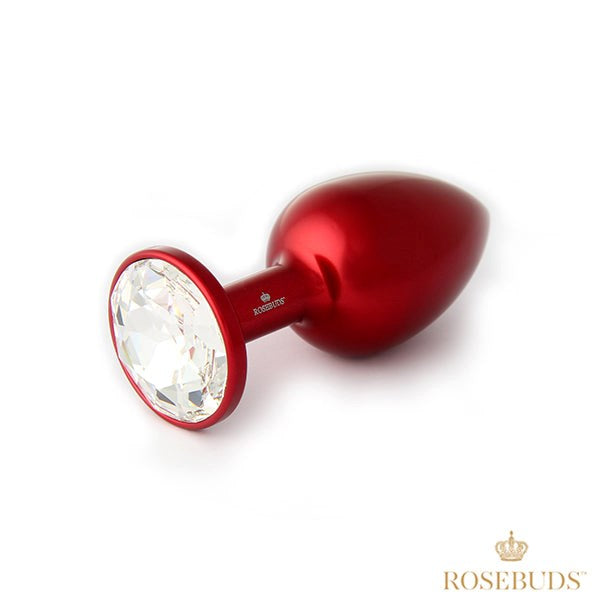 Rosebuds Luxe Gem-Tipped Aluminum Anal Plug - Butt Plugs