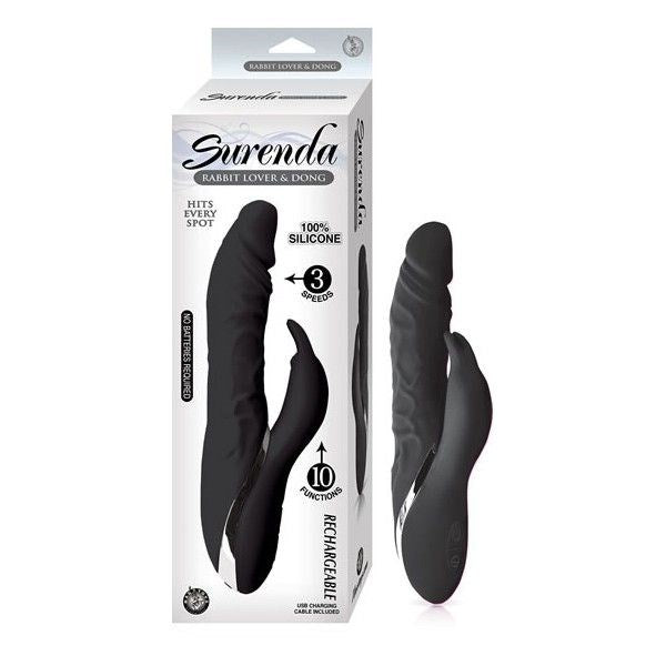 SURENDA Silicone Rabbit Vibrator - Rotating Shaft and Clitoral Stimulator - Rabbit Vibrators