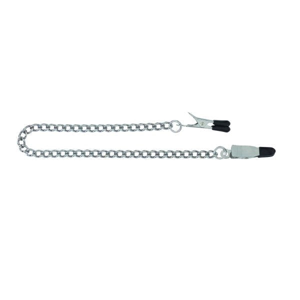 Spartacus' Pinchy Grip Nipple Clamps - Durable Chain for Prolonged Pleasure - Nipple and Clit Clamps