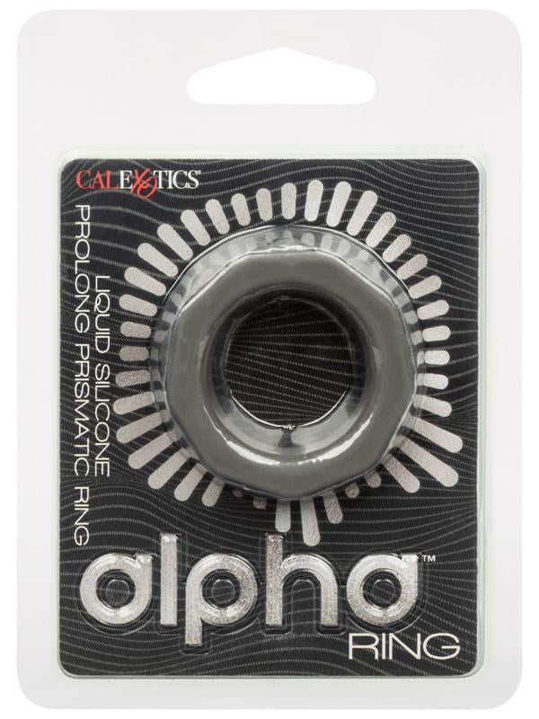 Alpha Liquid Silicone Prolong Prismatic Cock Ring - - Stretchy Cock Rings