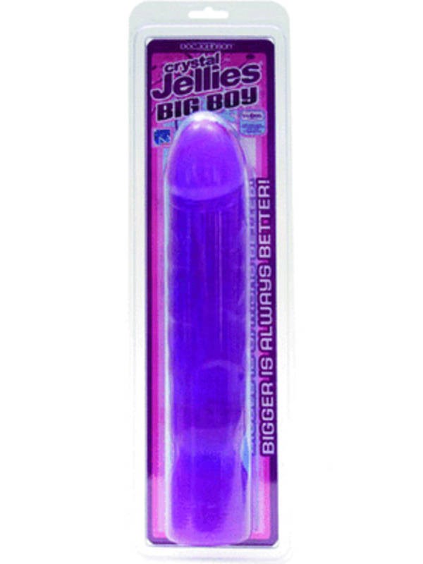 Doc Johnsons Crystal Jellies Big Boy 12 Inch Realistic Dildo - - Realistic Dildos