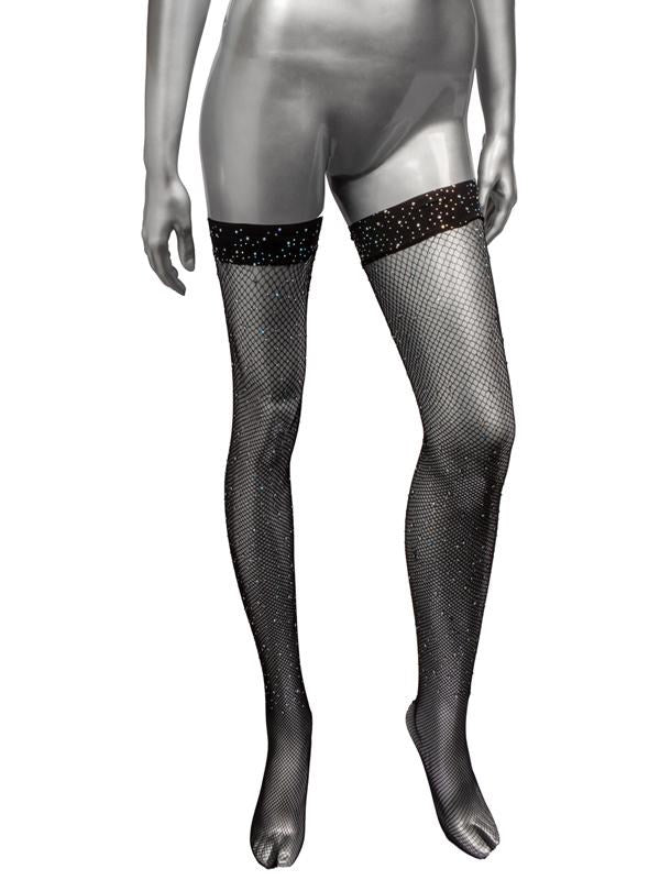 Radiance Plus Size Stretchy Thigh High Stockings - - Fishnet and Thigh Highs