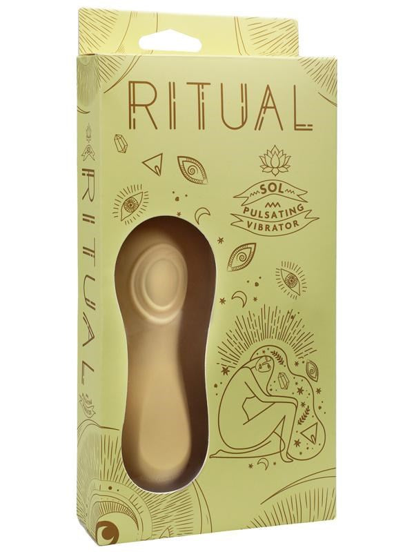 RITUAL Sol Rechargeable Silicone Pulsating Vibrator - - Clit Ticklers and Pulsators