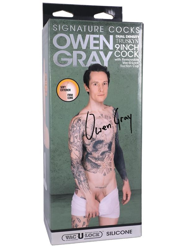 Signature Cocks Owen Gray 9 Inch Silicone Cock With Vac-U-Lock - - Realistic Dildos