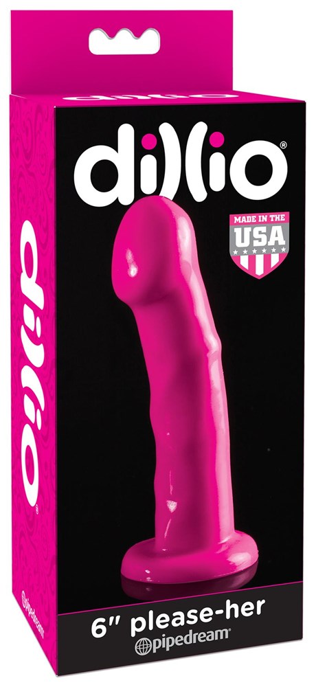 Dillio 6 inch Please-Her Suction Cup Dildo - - Realistic Dildos